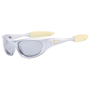 Gafas de Sol Deportivas Xsy con Marco Amarillo, Lentes de PC con Protección UV400, para Ciclismo, Conducción y Actividades al Aire Libre - Product Image 5