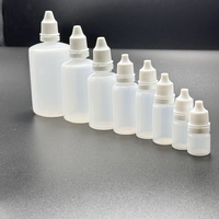 Flacon compte-gouttes compressible en plastique HDPE de 5 ml, 10 ml, 15 ml, 20 ml, 30 ml, flacon compte-gouttes vide pour liquides médicaux et huiles essentielles