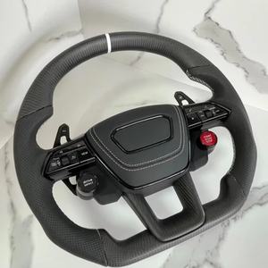 <span class=keywords><strong>Volante</strong></span> de fibra de carbono para <span class=keywords><strong>Audi</strong></span> A3 A4 A5 A6 A7 Q3 Q5 Q7 <span class=keywords><strong>Volante</strong></span> totalmente perforado <span class=keywords><strong>Volante</strong></span> de fondo plano Campaña - Product Image 3