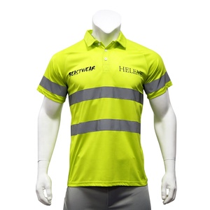 Polo pour homme 100% polyester, design personnalisé, bande réfléchissante, vente en gros, polo de golf, t-shirt - Product Image 1