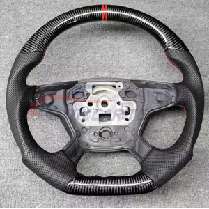 Volante de Fibra de Carbono con Palanca de Cambios de Cuero y LED RPM para Ford Focus <span class=keywords><strong>Kuga</strong></span> <span class=keywords><strong>ST</strong></span> Transit Mondeo Fusion de Estilo Antiguo - Product Image 3