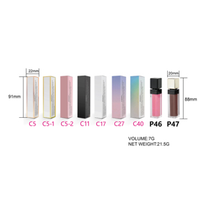 Brillo Labial Líquido de Larga Duración, Color Negro Brillante Mate, en Tubo Cuadrado, con Etiquetas Personalizadas, Alta Pigmentación, Venta al Por Mayor - Product Image 4
