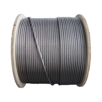 Câble en acier galvanisé standard AISI 6x19-18x7 avec âme en fibre, modèle 304/316, 1000m/rouleau - Marque Tianli Industry