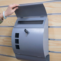 Boîte aux lettres murale de sécurité en métal durable, étanche, avec revêtement en poudre, pour courrier américain, vente en gros