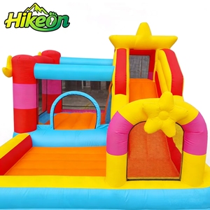 AirMyFun, el Inflable Más Vendido, Nuevo Diseño, Brincolín para Niños, Casa de Brinco <span class=keywords><strong>con</strong></span> Tobogán, Casa de Saltos, Tela de PVC 420D+840D, para Exteriores - Product Image 1