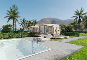 Contenedor prefabricado personalizado Hotel Camping hogar Modular de lujo moderno al aire libre estructura de acero portátil CE espacio certificado - Product Image 5