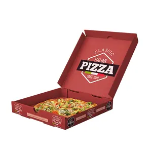 China Supplier Wholesale Recyclable 8 Inch Custom Size Cardboard Kraft Corrugated Board Paper Packaging Pizza Boxes