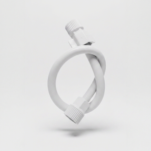 Tuyau d'irrigation flexible en silicone blanc, design moderne, garantie de 2 ans, accessoire de plomberie pour salle de bain - Product Image 1