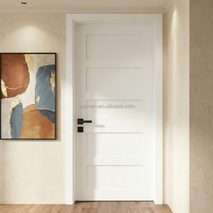 <span class=keywords><strong>Porte</strong></span> <span class=keywords><strong>intérieure</strong></span> moderne blanche style Shaker DJMI, 1 ensemble, MOQ, portes en bois massif personnalisées pour projets de villas, <span class=keywords><strong>d</strong></span>élai de livraison de 25 jours - Product Image 5
