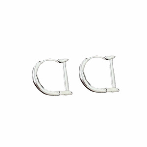 Ruitai S925 Sterling Silver Letter Clip-on <b>Earrings</b> Women's Everyday Wear <b>Fine</b> <b>Stud</b> <b>Earrings</b> - Product Image 5