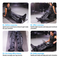Masseur pneumatique portable pour les jambes YiJian avec pression de 30-240 mmHg et minuterie de 10-60 minutes pour soulager la fatigue en voyage