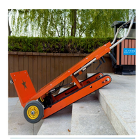 Chariot Élévateur Électrique Pliable Industriel à Quatre Roues pour Escaliers, Capacité 300 kg, en Acier, Personnalisable OEM, Batterie Lithium, Haute Vitesse