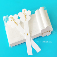 Bandelettes de test de parfum professionnelles personnalisées en papier couché cartonné, imprimées offset, avec étiquette estampée à chaud et impression UV