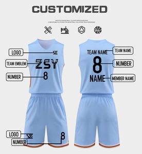 Abbigliamento Sportivo Personalizzabile 100% Poliestere, Kit da Basket Personalizzato per Uomo e Donna, Set da Gioco per <span class=keywords><strong>Lega</strong></span> Personalizzati - Product Image 6