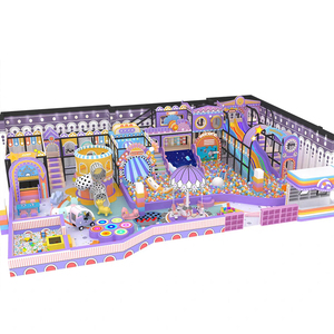 Vente directe d'usine Aire de jeux intérieure pour enfants avec toboggans, tyroliennes et autres installations de divertissement Personnalisable à la vente - Product Image 1
