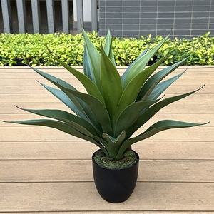 20インチの高級人工アガベ多肉植物、商業用景観、熱帯盆栽、家庭、オフィス、室内装飾用 - Product Image 2
