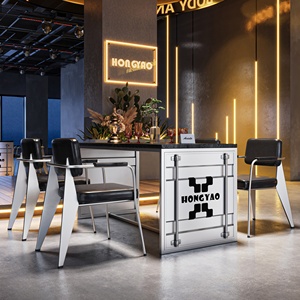 Ensemble <span class=keywords><strong>de</strong></span> table et <span class=keywords><strong>de</strong></span> chaises en <span class=keywords><strong>fer</strong></span> <span class=keywords><strong>forgé</strong></span> <span class=keywords><strong>de</strong></span> style industriel pour restaurant occidental, <span class=keywords><strong>salon</strong></span>, pub, boutique <span class=keywords><strong>de</strong></span> barbecue, café - Product Image 3
