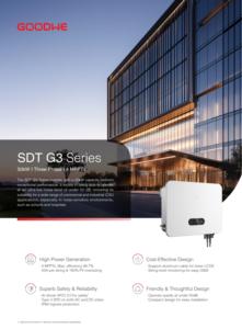 Goodwe GW50K-SDT-C30 อินเวอร์เตอร์แบบเชื่อมต่อระบบกริดสามเฟส 50KW IP66 ประสิทธิภาพ 98.7% แรงดันไฟฟ้าขาเข้า 1100V 50/60Hz ออกแบบมาสำหรับระบบโซลาร์เซลล์ - Product Image 3
