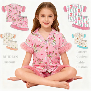 <span class=keywords><strong>Pijamas</strong></span> de Verano 2026 para Mujer, Talla Grande, Transpirables, de Seda, Leche/Bambú/Seda/Algodón, Tejido de Punto, Estampado Personalizado, para el Dí<span class=keywords><strong>a</strong></span> de San Valentín - Product Image 1