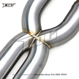 Tuyaux d'échappement Catback pour Mercedes-Benz C43 AMG w205 3.0T 2019-2024 Boska Racing en acier inoxydable avec silencieux à valve - Product Image 5