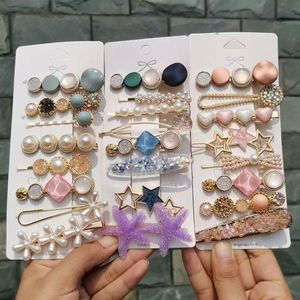 Summer Internet Popular New Handmade Geometric Metal Hair <b>Clip</b> Straight <b>Clip</b> Fresh Cute Resin Crafts - Product Image 1