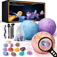 Jouets d'excavation archéologique, ensembles de cristaux et pierres précieuses, jeux de puzzle pour enfants sur la chasse au trésor et l'exploration des ruines