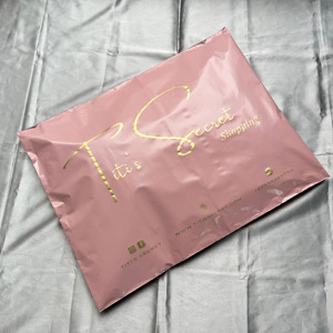 Wholesale Custom Printed Light Blue Poly Mailers Gold Logo Plastic Shipping Bags Self Adhesive <b>Waterproof</b> Apparel Packing - Product Image 2