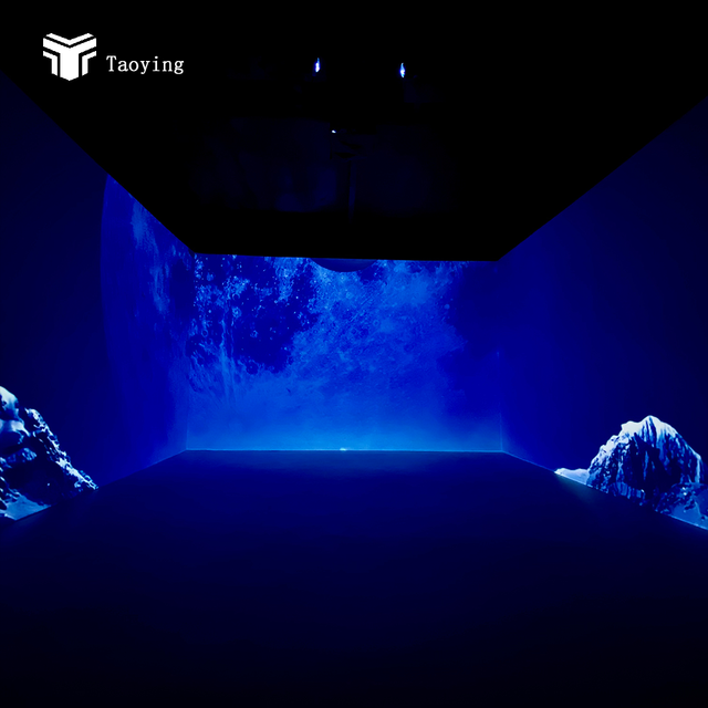 360° Immersive 3D Projection Mapping System Interactive Wall Game for Indoor Projection Room