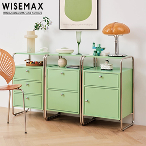 WISEMAX mobili moderni Nordic salotto <span class=keywords><strong>angolo</strong></span> credenza MDF in acciaio inox armadietto di stoccaggio <span class=keywords><strong>per</strong></span> Hotel a casa Villa Cafe - Product Image 6