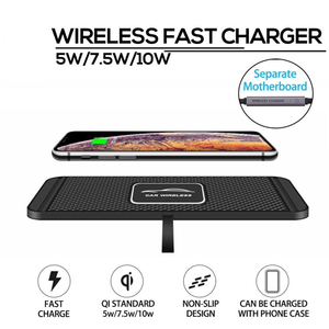 Cargador inalámbrico para coche, almohadilla de carga, Cargador rápido antideslizante de 15W para iPhone 11/12/13/14/15/16 Pro Max Samsung Galaxy S20 S10 + Note 9 - Product Image 3