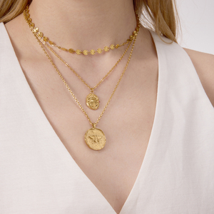 <span class=keywords><strong>Collana</strong></span> in acciaio inossidabile <span class=keywords><strong>con</strong></span> targa oro 18K e 18K <span class=keywords><strong>collana</strong></span> <span class=keywords><strong>con</strong></span> ciondolo in stile classico Vintage <span class=keywords><strong>coccinella</strong></span> - Product Image 1