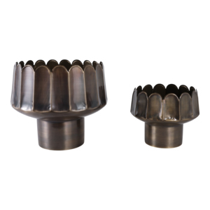Vasi per Fiori con Base Ondulata, Fioriere Moderne in Metallo per Interni ed Esterni, Stile Giardino - Product Image 4