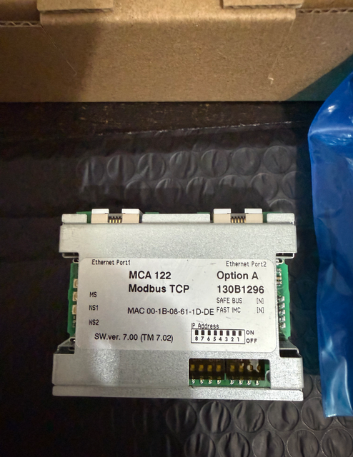 DANFOSS 130B1296 VLT Modbus TCP MCA 122 with Coating for Automated Communication Networks DK