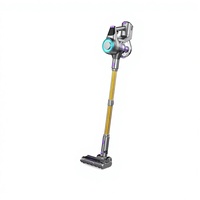 Aspirateur Balai Sans Fil Rechargeable Portable pour Poils d'Animaux Maison et Voiture avec Filtre HEPA Sans Sac Fonction Sèche sur Batterie