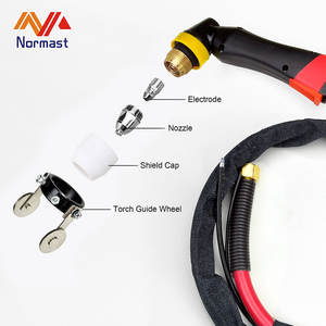 Nozel dan Elektroda Pemotong Plasma P80 1.3mm 1.5mm E-cu Tembaga Industri Heavy Duty untuk Fabrikasi Logam CNC - Product Image 6