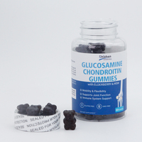 Gommes à base de glucosamine et de chondroïtine, gommes de soutien articulaire extra fortes avec MSM et sureau pour un soutien articulaire naturel