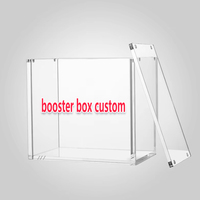 Boîtes de rangement ETB en acrylique personnalisées en gros, design carré classique, première édition, pour cartes renforcées