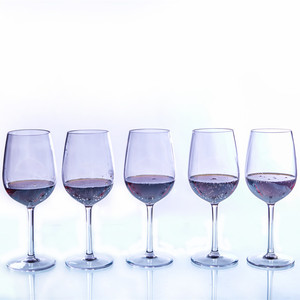 بلاستيك قابل لإعادة الاستخدام ، أكواب نبيذ كريستالية شفافة للاستعمال مرة واحدة 12 أونصة ، بلاستيك قابل لإعادة الاستخدام لحفلات الزفاف ، ش - Product Image 1