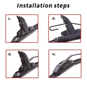 Spazzole Tergicristallo in Silicone ZHIJIE Design Ibrido Migliore Idrorepellenza per Serie 1 Tergicristallo Senza Telaio ZHIJIE-010 - Product Image 5