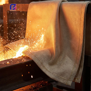 Tissu <span class=keywords><strong>en</strong></span> fibre de verre, bouclier thermique haute température 550°C, tissu ignifuge <span class=keywords><strong>pour</strong></span> couverture de soudage et isolation de fours industriels - Product Image 3