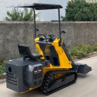 Livraison gratuite de la petite chargeuse à chenilles T390 Logistics Warehouse Material Handling Wheeled Loader Livré avec une garantie d'un an
