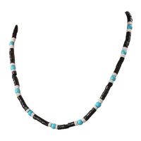 Mode Boho fait à la main Hawaii plage noix de coco collier de perles naturel Turquoise pierre surf collier pour hommes