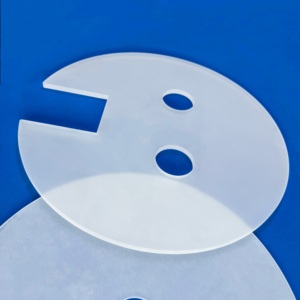 Discos Redondos de Quartzo Polido Personalizados e Discos de Vidro de Quartzo, com Opção de Furação - Product Image 1