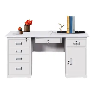 Móveis de escritório em aço para casa, guarda-roupa, mesa de computador de mesa com design de impressora para mesa de casa, para computador