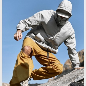 <b>Mens</b> Outdoor <b>Lightweight</b> Hiking Anorak Zip up Safari Sun Protection Breathable Windbreaker Nylon <b>Jackets</b> Clothing Manufacturer - Product Image 2