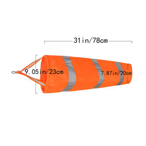 <span class=keywords><strong>2023</strong></span> Directamente de fábrica, guía de velocidad del viento al aire libre de alta calidad, dirección del aeropuerto, manga de viento reflectante a rayas personalizada - Product Image 5