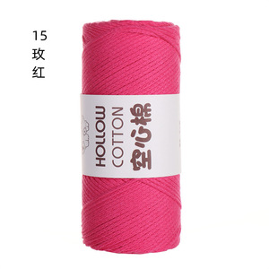 Hilo de Algodón y Acrílico Mezclado de 2mm, Venta al por Mayor, para Proyectos de Manualidades, Tejido a Mano, Teñido, para Sombreros, Lana Perla, Suministros de Tejido - Product Image 6