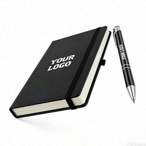 <b>A5</b> A6 Gift Journals Pu Leather Dairy Meeting Pocket Business Wholesale Promo Personalized Logo Notebook With Pen Holder - Product Image 1
