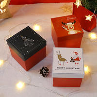 Nouvel An Creative Carton Cadeau Boîte Cylindrique Bonbons Boîte De Noël Cadeau Arc Wrap