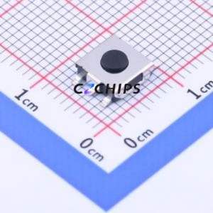 TS-1157A-025E Tactile Switch SMD-4P,6.2x6.2mm Switch Single Pole Single Throw Round Button 2.6N Vertical Mount - Product Image 1